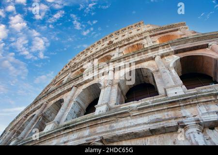 Colosseum Rome Italy. Built by Emperors Vespasian and Titus in 80 AD ...