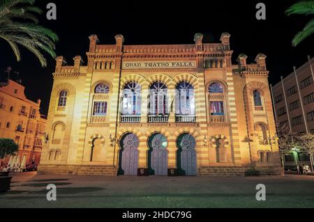 Gran Teatro de Falla in Cadiz, Andalusia Stock Photo