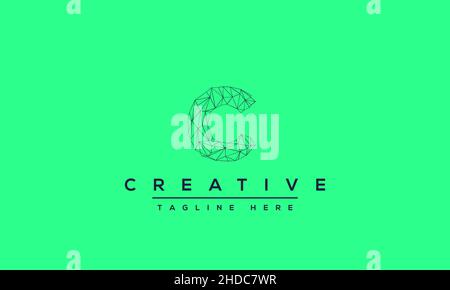 Modern creative letter C logo design. Minimal C, CC initial based vector icon Stock Vector
