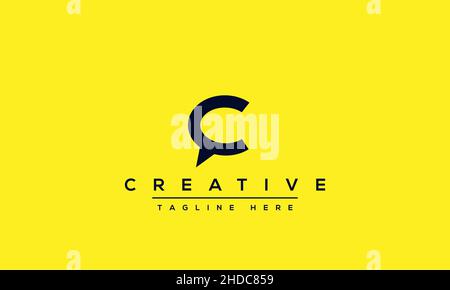 Modern creative letter C logo design. Minimal C, CC initial based vector icon Stock Vector