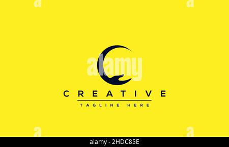 Modern creative letter C logo design. Minimal C, CC initial based vector icon Stock Vector