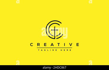 Modern creative letter C logo design. Minimal C, CC initial based vector icon Stock Vector