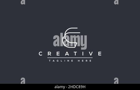 Modern creative letter C logo design. Minimal C, CC initial based vector icon Stock Vector