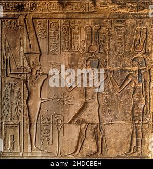 Temple of Hathor at Deir el-Medina from the Ptolemaic period, Luxor, Thebes-West, Egypt, Luxor, Thebes, West, Egypt, Africa Stock Photo