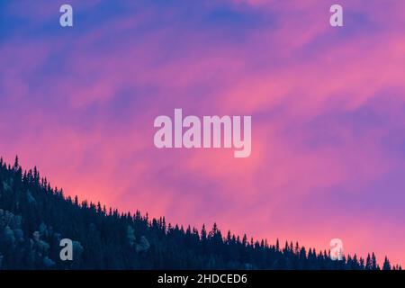 Abendrot / afterglow Stock Photo