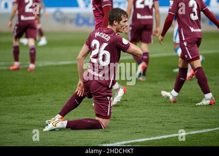 Jon Pacheco of Real Sociedad during the La Copa del Rey third round match between CD Leganes and  Real Sociedad at Butarque Stadium in Madrid, Spain. Stock Photo