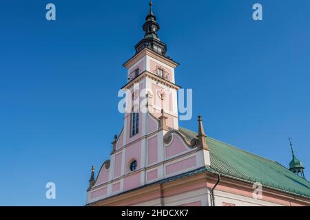 Wieliczka, church of st. Clement. Baroque church built in the early ...