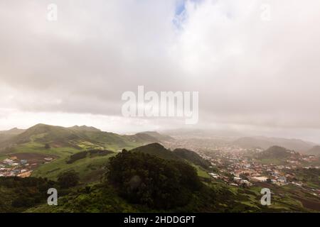 Anaga north forest in Tenerife island, Canary islands, Spain. Stock Photo