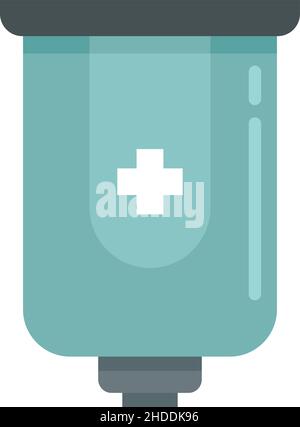 Antiseptic wall box icon. Flat illustration of Antiseptic wall box vector icon isolated on white background Stock Vector