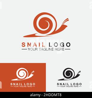 Snail logo template vector icon illustration design Stock Vector