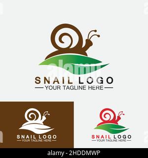 Snail logo template vector icon illustration design Stock Vector