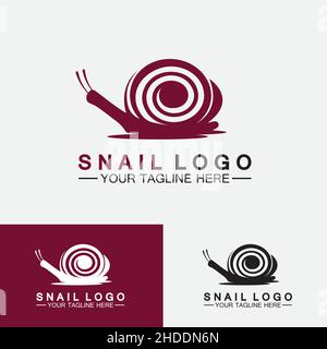 Snail logo template vector icon illustration design Stock Vector