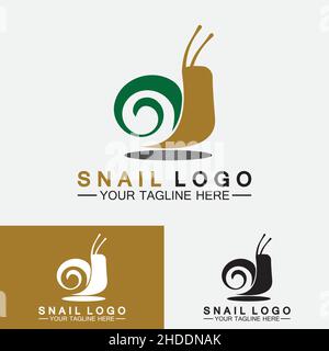 Snail logo template vector icon illustration design Stock Vector