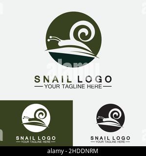 Snail Logo creative modern design inspiration vector Stock Vector