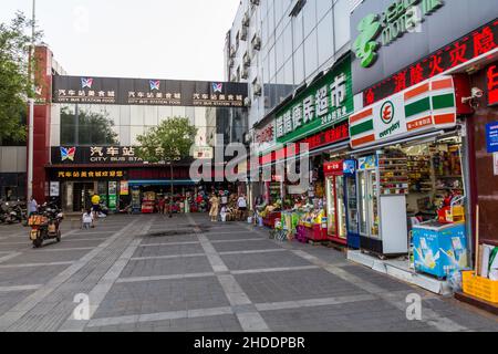 XI'AN, CHINA - AUGUST 3, 2018: City bus station building in Xi'an, China Stock Photo