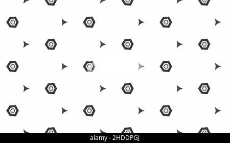 Gray and white color seamless pattern texture and template. Multicolored. Colorful ornamental graphic design. Colored mosaic ornaments. Vector illustr Stock Vector