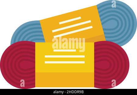 Sewing thread icon. Flat illustration of Sewing thread vector icon isolated on white background Stock Vector