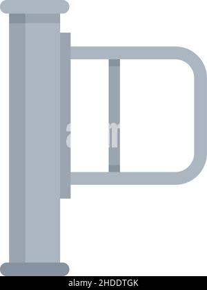 Door turnstile icon. Flat illustration of Door turnstile vector icon isolated on white background Stock Vector