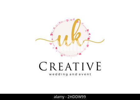 UK feminine logo. Usable for Logo for fashion,photography, wedding, beauty, business. Flat Vector Logo Design Template Element. Stock Vector