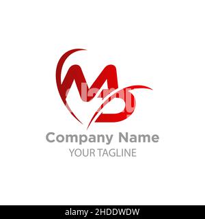 creative letter MD logo vector illustration template.EPS 10 Stock Vector
