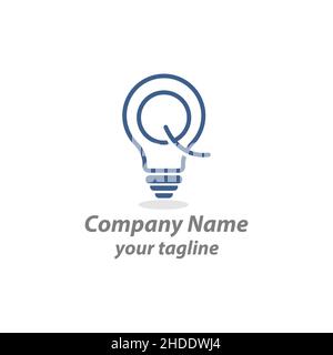 Q logo initial letter design template clean graphic designed in vector based.EPS 10 Stock Vector