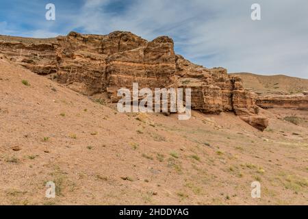 View of Sharyn canyon in Kazakhstan Stock Photo