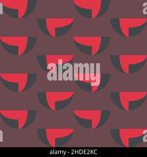 Simple and clear geometric shapes will decorate any surface or thing and make it attractive. Abstract seamless pattern for prints, textile, web, adver Stock Vector