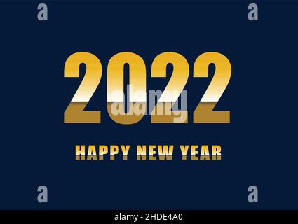 Happy new year 2022 with gradient text, stock vector Stock Vector