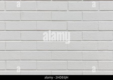 Close up of painted grey brick wall texture background. Stock Photo