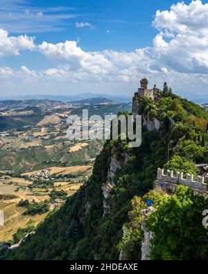 A Panoramic View From Monte Titano San Marino Offering Breathtaking 
