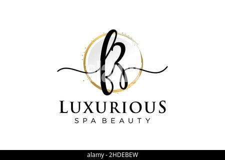 Initial FZ feminine logo. Usable for Logo for fashion,photography, wedding, beauty, business. Flat Vector Logo Design Template . Stock Vector