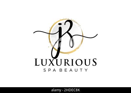 Initial JZ feminine logo. Usable for Logo for fashion,photography, wedding, beauty, business. Flat Vector Logo Design Template . Stock Vector