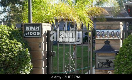 Canoga Park, California, USA 1st January 2022 A General view of atmosphere at Actress Judith Barsi's Home/house at 22100 Michale Street on January 1, 2022 in Canoga Park, California, USA. Judith Barsi was a child actress and in films including Jaws, and did voices for The Land Before Time and All Dogs Go To Heaven. This was her home and where her father murdered her and her mother then killed himself on July 25, 1988. Photo by Barry King/Alamy Stock Photo Stock Photo