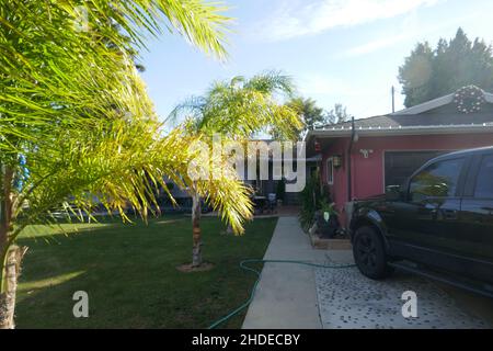 Canoga Park, California, USA 1st January 2022 A General view of atmosphere at Actress Judith Barsi's Home/house at 22100 Michale Street on January 1, 2022 in Canoga Park, California, USA. Judith Barsi was a child actress and in films including Jaws, and did voices for The Land Before Time and All Dogs Go To Heaven. This was her home and where her father murdered her and her mother then killed himself on July 25, 1988. Photo by Barry King/Alamy Stock Photo Stock Photo