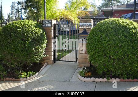 Canoga Park, California, USA 1st January 2022 A General view of atmosphere at Actress Judith Barsi's Home/house at 22100 Michale Street on January 1, 2022 in Canoga Park, California, USA. Judith Barsi was a child actress and in films including Jaws, and did voices for The Land Before Time and All Dogs Go To Heaven. This was her home and where her father murdered her and her mother then killed himself on July 25, 1988. Photo by Barry King/Alamy Stock Photo Stock Photo