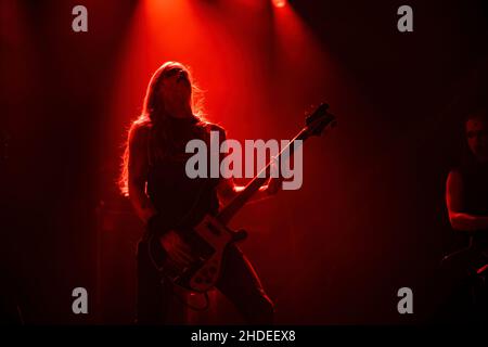 Bergen, Norway. 07th, August 2021.  The Norwegian black metal band Djevel performs a live concert at USF Veftet during Beyond the Gates 2021 in Bergen. (Photo credit: Gonzales Photo - Jarle H. Moe). Stock Photo