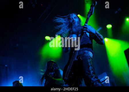 Bergen, Norway. 07th, August 2021.  The Norwegian black metal band Gaahls Wyrd performs a live concert at USF Veftet during Beyond the Gates 2021 in Bergen. (Photo credit: Gonzales Photo - Jarle H. Moe). Stock Photo
