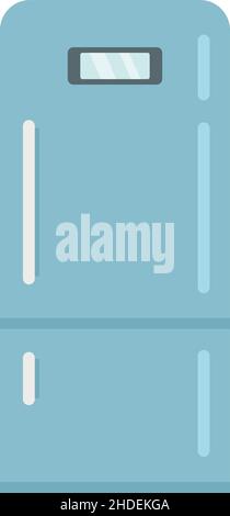 Home fridge icon. Flat illustration of Home fridge vector icon isolated on white background Stock Vector