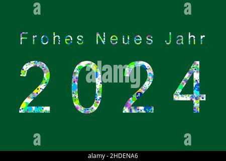 2024 New Year Wishes Bavaria Germany
