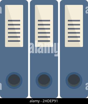 Syllabus folders icon. Flat illustration of Syllabus folders vector icon isolated on white background Stock Vector