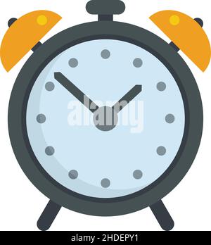 Syllabus alarm clock icon. Flat illustration of Syllabus alarm clock vector icon isolated on white background Stock Vector