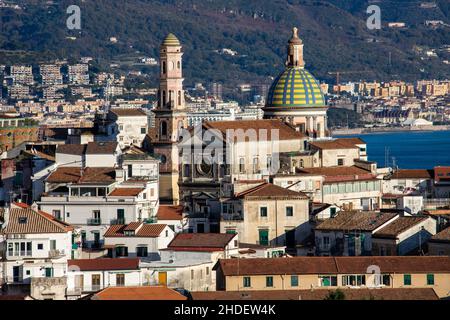 Chiesa Parrocchiale di S.Giovanni Battista, Vietri sul Mare, Amalfi Coast, Italy Stock Photo