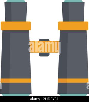 Binoculars icon. Flat illustration of Binoculars vector icon isolated on white background Stock Vector