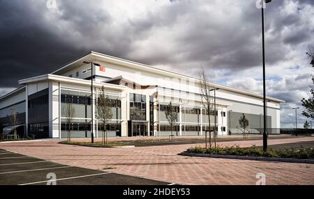 Distribution centre, Maersk trucking, DP World London Gateway Stock Photo