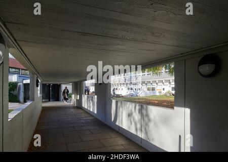 Acland Burghley School designed by Howell, Killick, Partridge and Amis in 1967, North London, UK Stock Photo