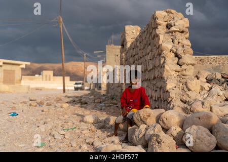 children on Socotra island  (CTK Photo/Ondrej Zaruba) Stock Photo