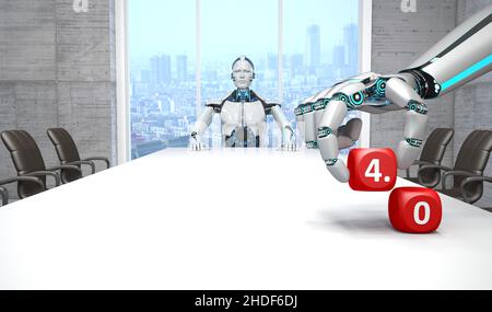 future, artificial intelligence, industry 4.0, aspiration, aspirations, looking forward, artificial intelligences, cyborg Stock Photo