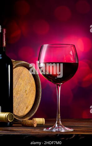wine, wine glass, red wine, wines, glas ware, red wines Stock Photo