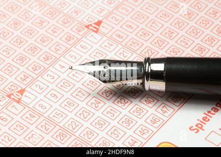 gambling, lottery, lotto numbers, lotteries, lotto number Stock Photo