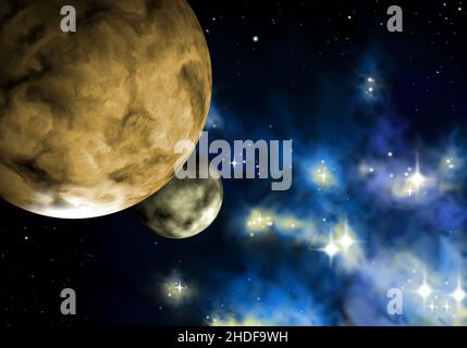 space, stars, planets, spaces, star, astronomy Stock Photo